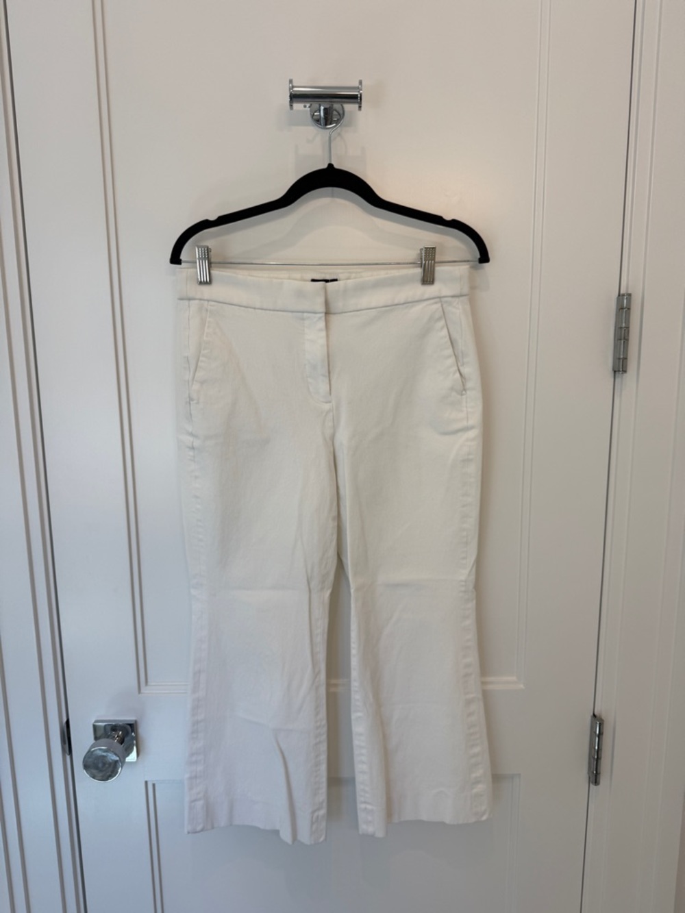 J. Crew White Cotton Blend Khaki Pants Size 6